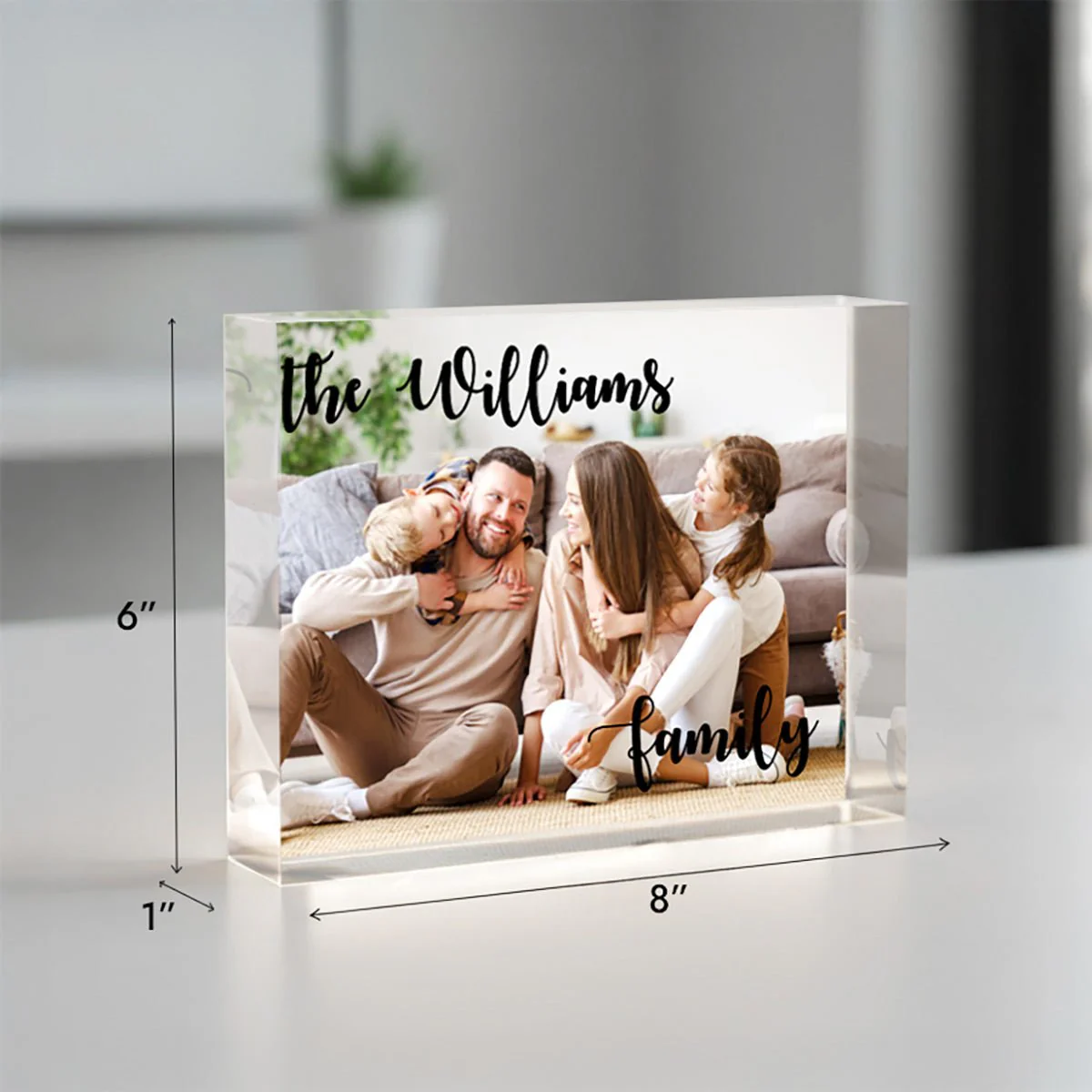 Personalized Wedding Acrylic Photo Block – Custom Picture Print, 1-Inch Thick - Image 4