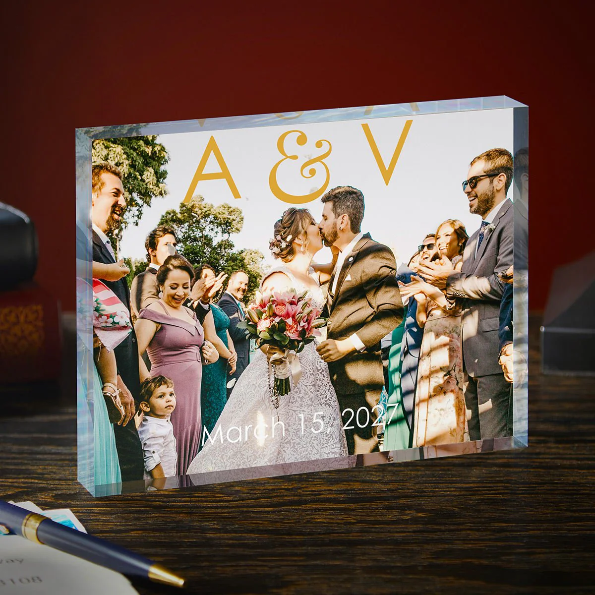 Personalized Wedding Acrylic Photo Block – Custom Picture Print, 1-Inch Thick - Image 5
