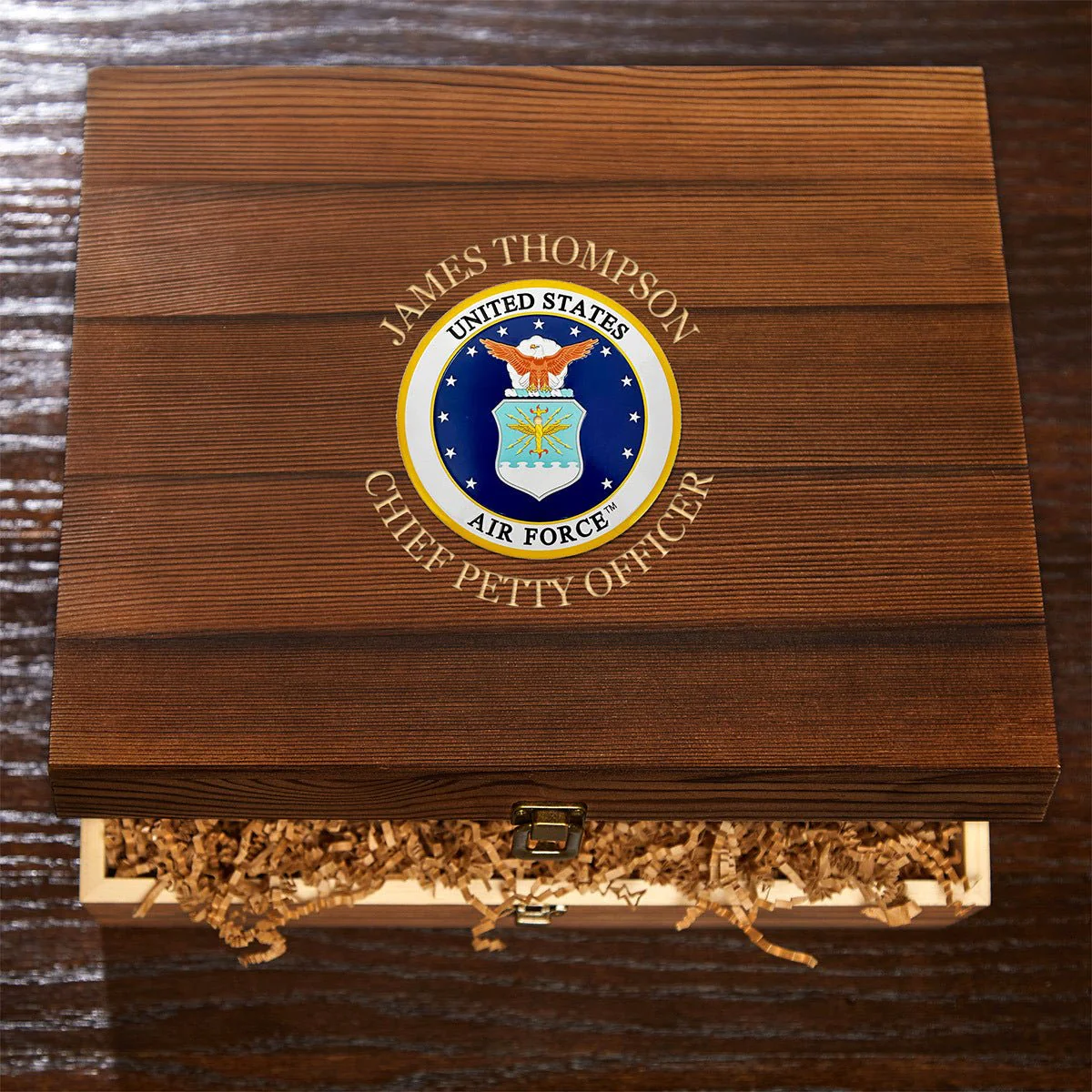 Air Force Gifts Personalized Argos Whiskey Decanter Set with Box - Image 5