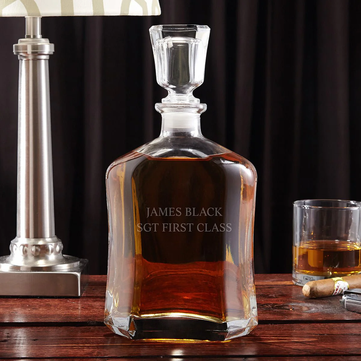 Marine Retirement Gift Personalized Argos Whiskey Decanter Set - Image 7