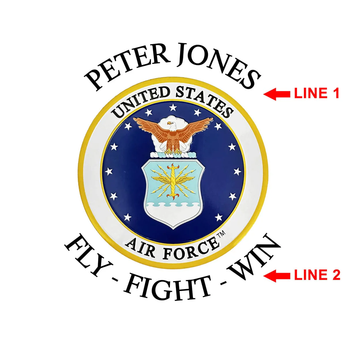 Air Force Gifts Personalized Argos Whiskey Decanter Set with Box - Image 9