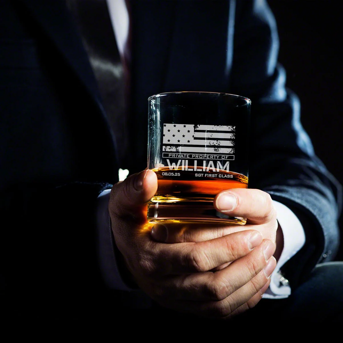 Personalized Argos Decanter Box Set with Bryne Glasses  Military Gift Idea - Image 10