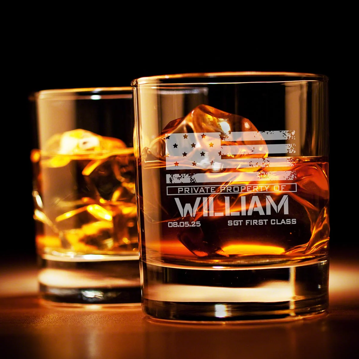 Personalized Argos Decanter Box Set with Bryne Glasses  Military Gift Idea - Image 9