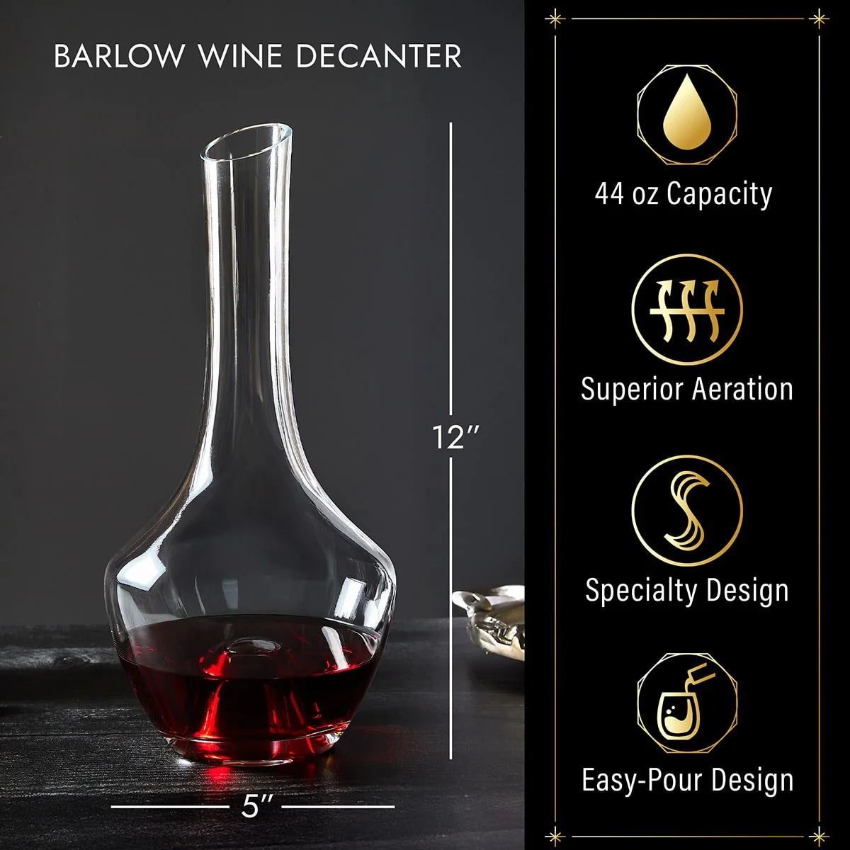 Barlow Personalized Wine Decanter Set - Image 5