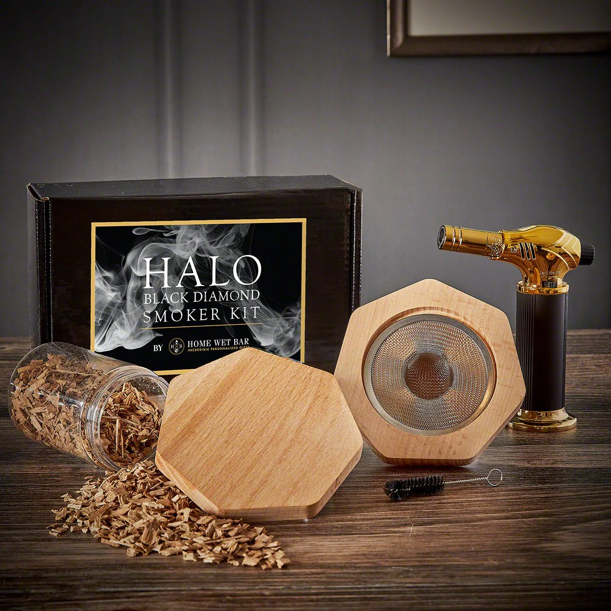 Bourbon Trail Black Diamond Custom Whiskey Smoker Kit - 10pc Boxed Set with Decanter - Image 10