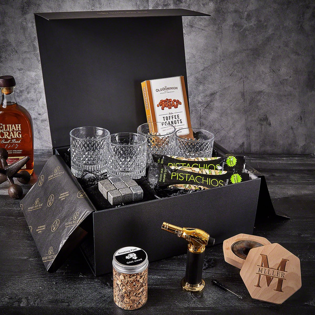 Black Diamond Personalized Whiskey Smoker Kit - 14pc Luxury Box Set - Image 7