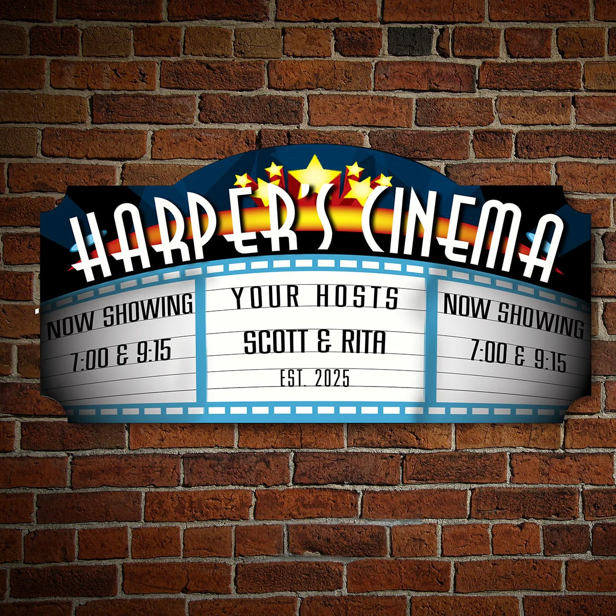 Blockbuster Custom Home Theater Sign - Image 6