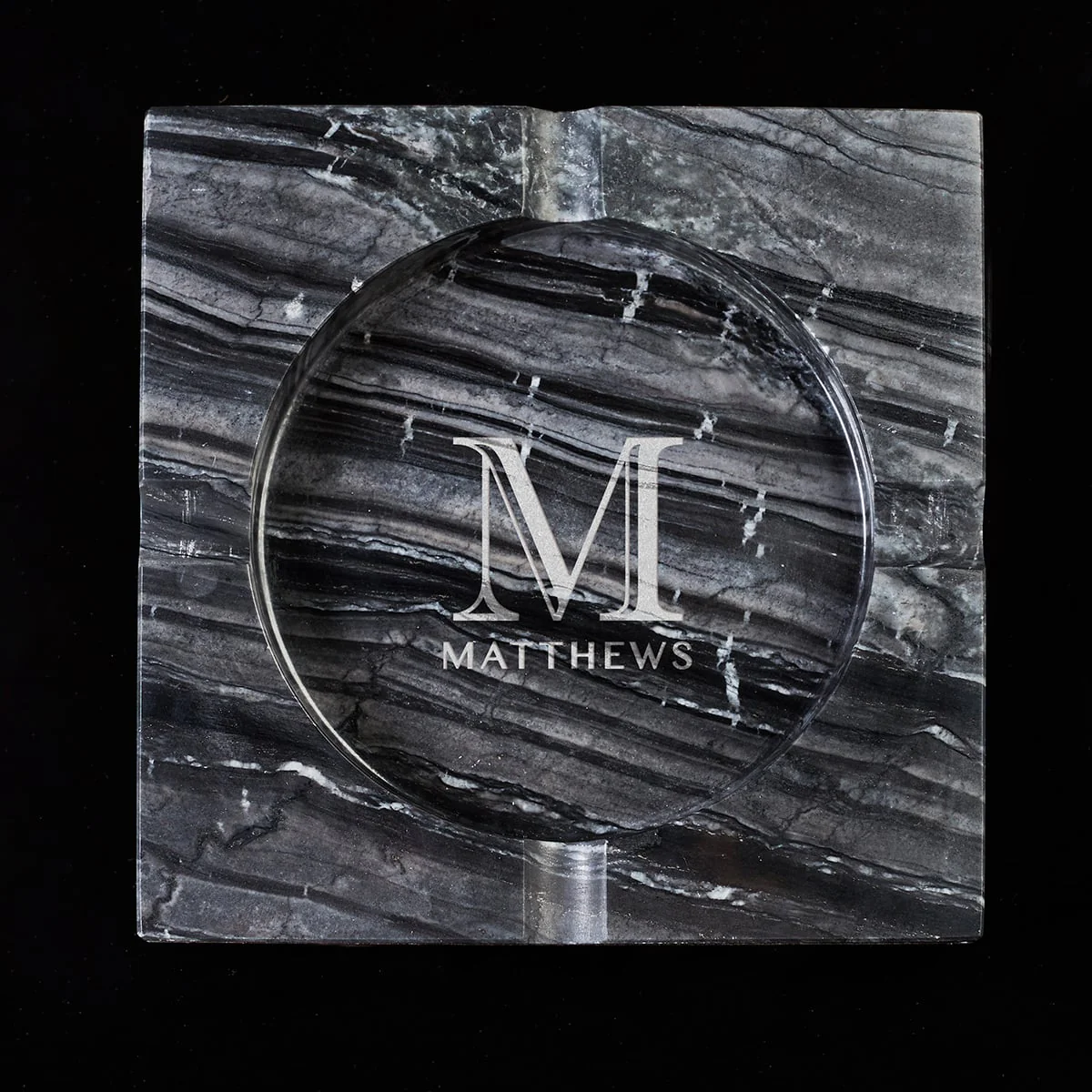 Bradford Custom Marble Cigar Ashtray - Image 3