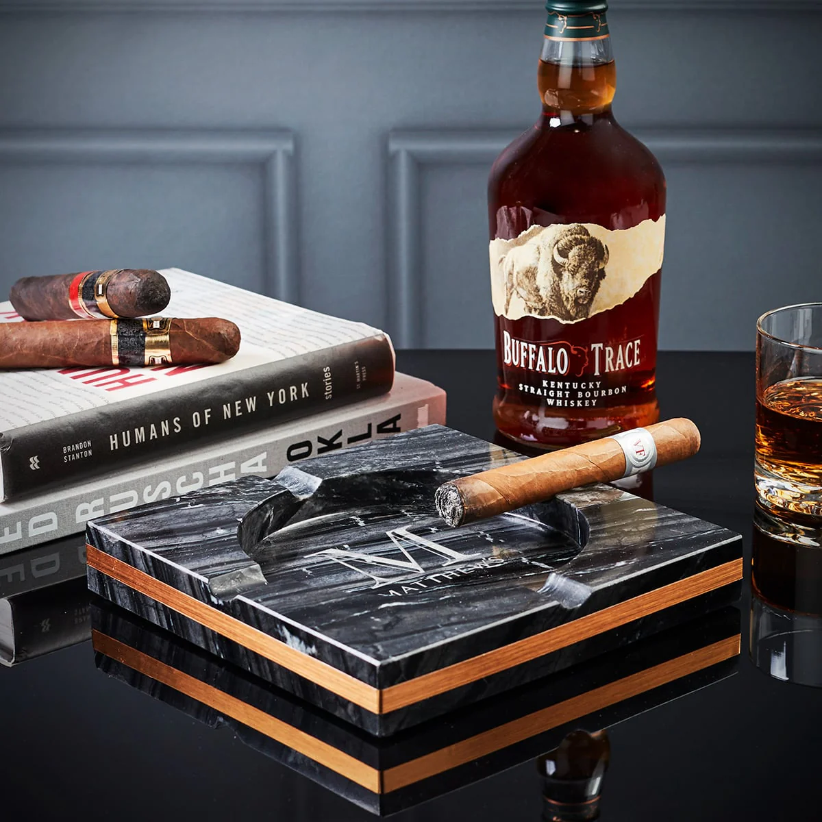 Bradford Custom Marble Cigar Ashtray - Image 4