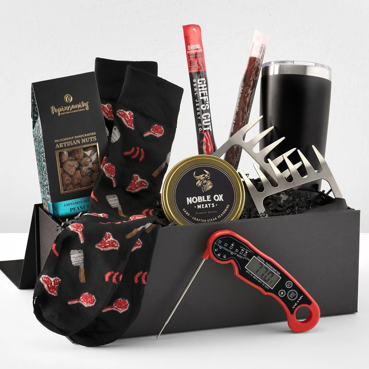 Carnivore's Delight Meat Lover BBQ Gift Basket w Grill Tools - Image 4