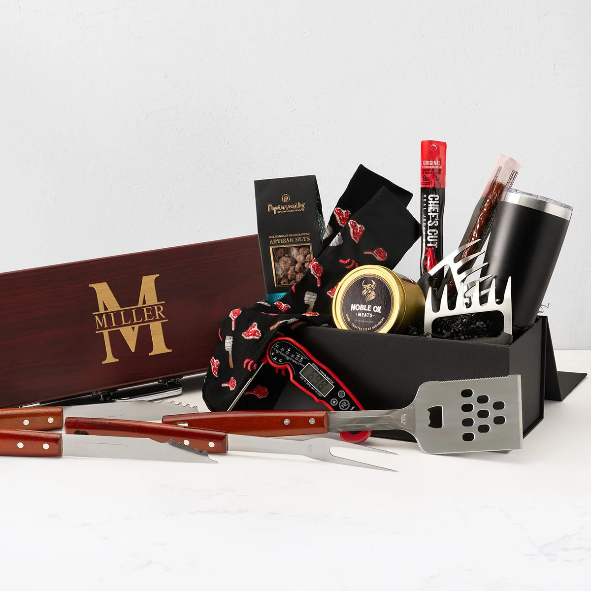 Carnivore's Delight Meat Lover BBQ Gift Basket w Grill Tools - Image 5