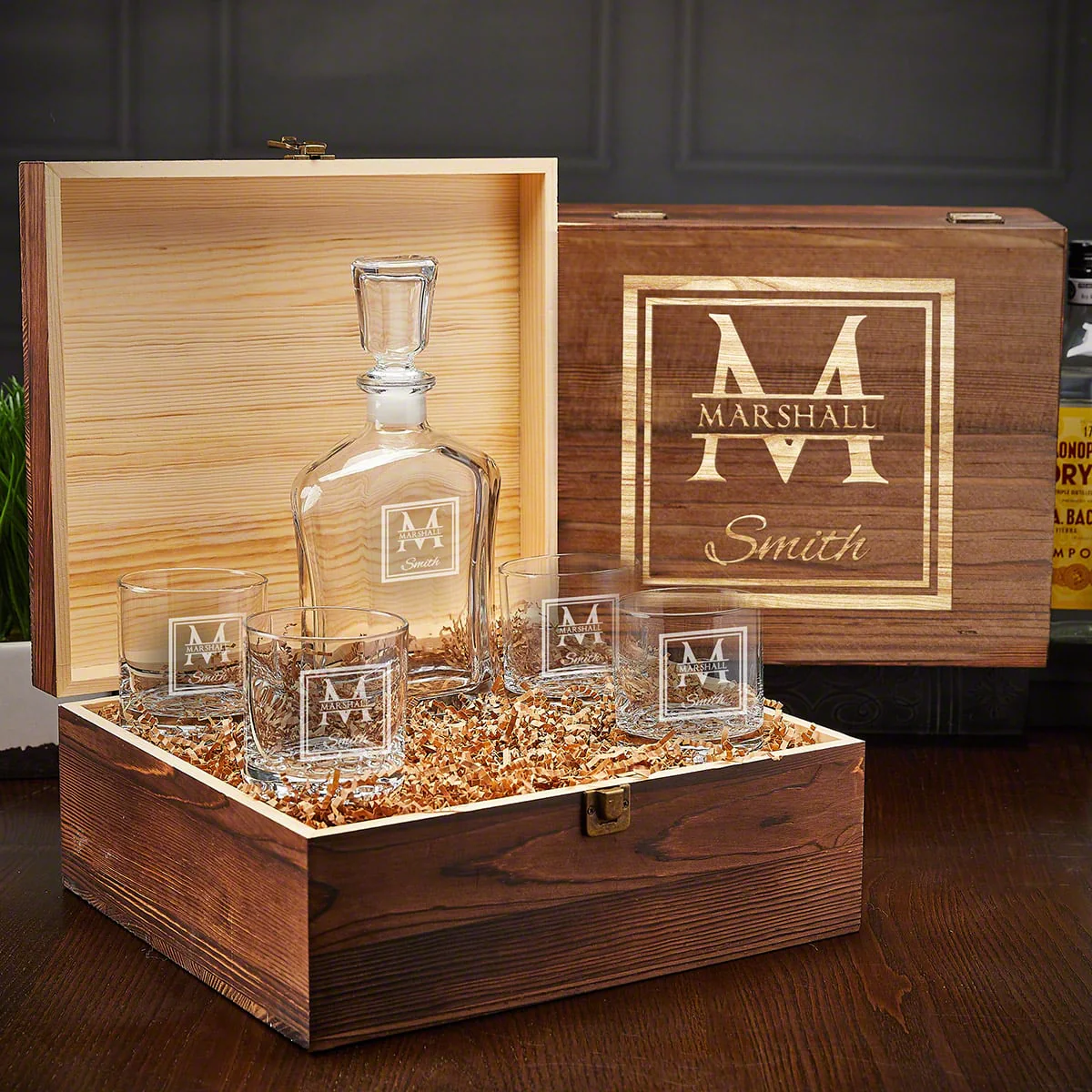 Decanter Whiskey Gift Set with Whiskey Glasses - Image 6
