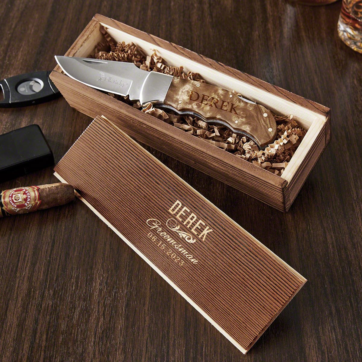 Gentlemans Knife with Engraved Gift Box - Image 4