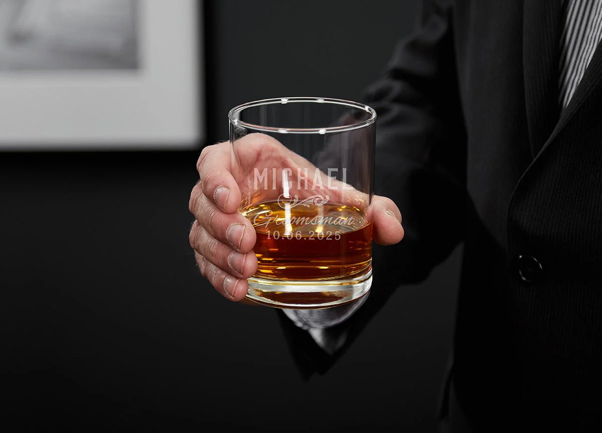 Classic Groomsman Personalized Whiskey Stones Gift Set - Image 5