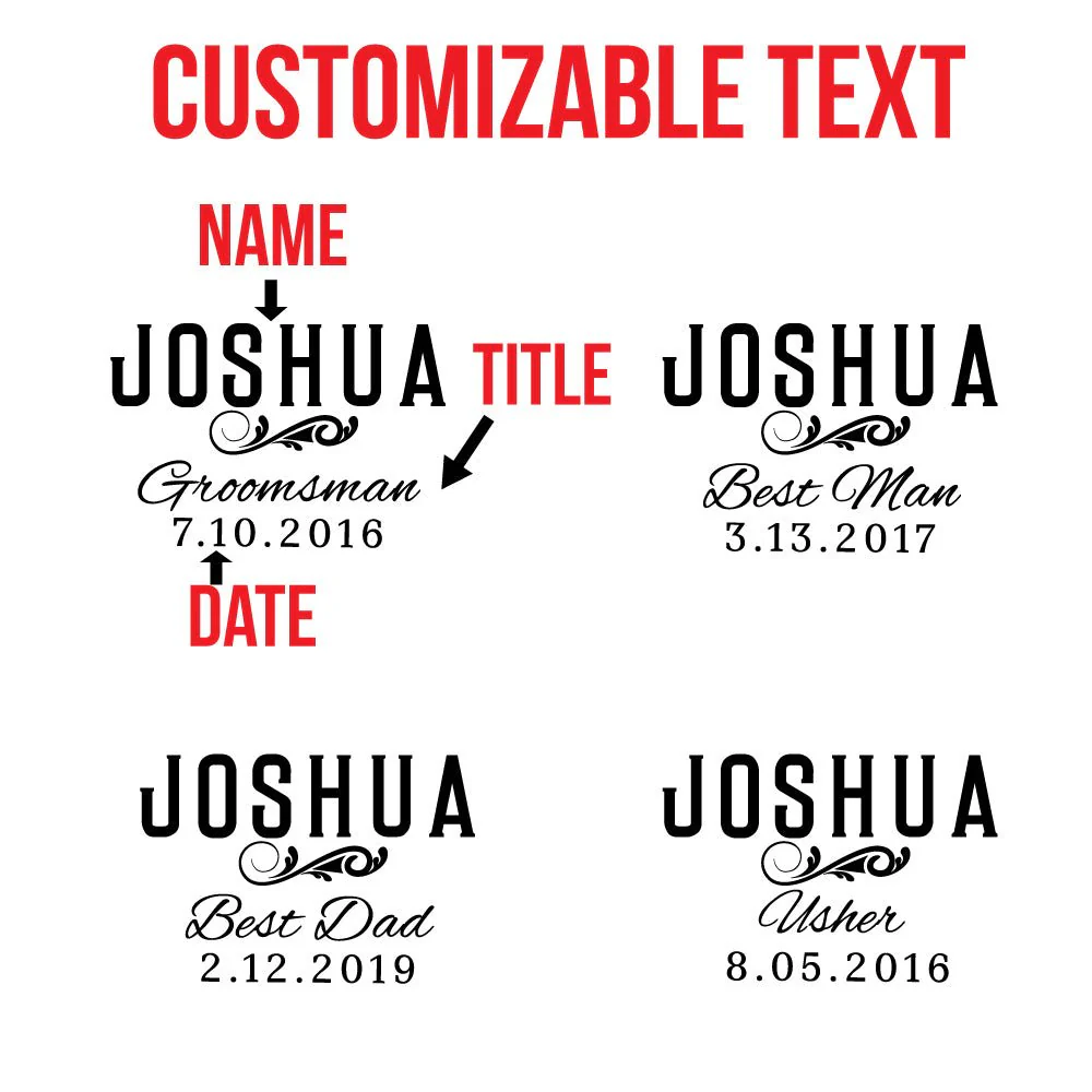 Classic Groomsman Personalized Whiskey Stones Box Set of 5 Groomsmen Gifts - Image 4