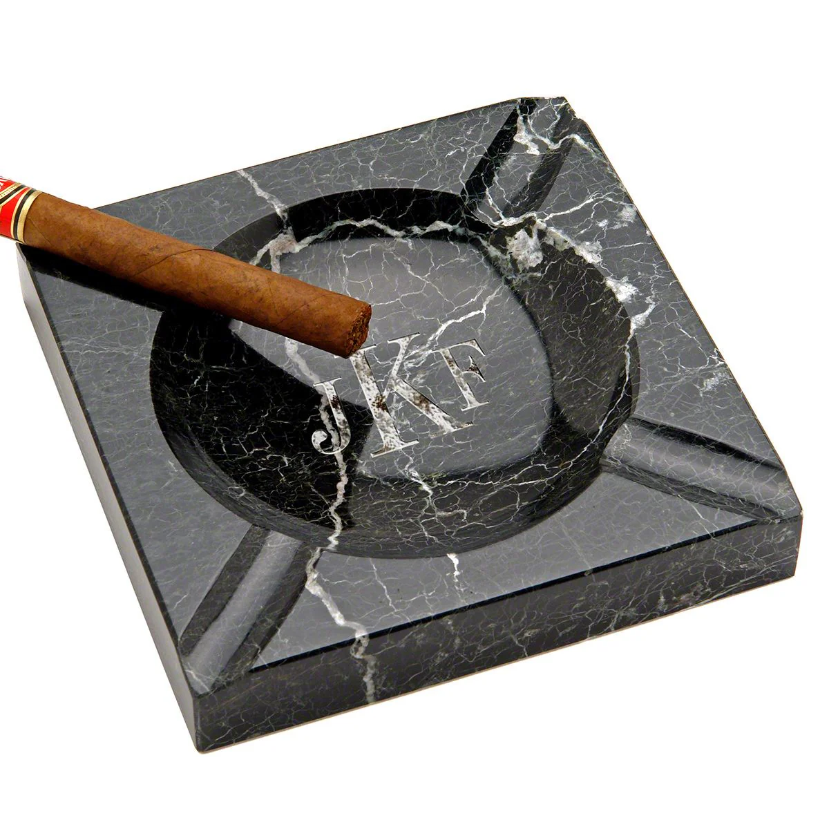 Engraved Cigar Ashtray and Cigar Glass Gift Set - Image 3