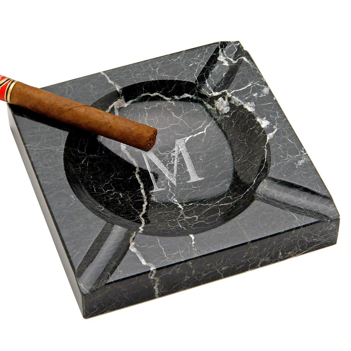 Engraved Cigar Ashtray and Cigar Glass Gift Set - Image 7