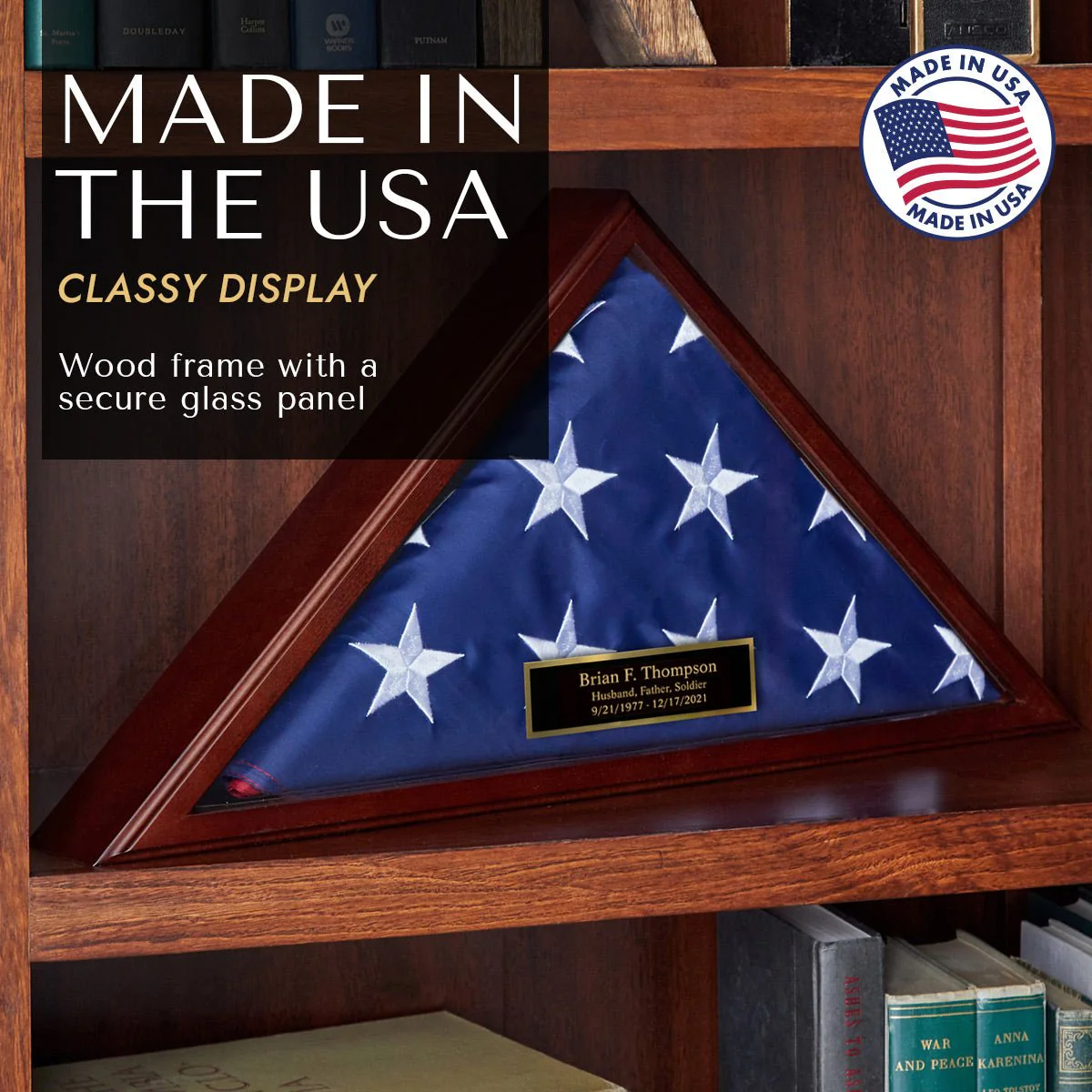 Custom Flag Case Navy Retirement Gift - Made in USA - 5x9.5 ft Memorial Flags - Image 9