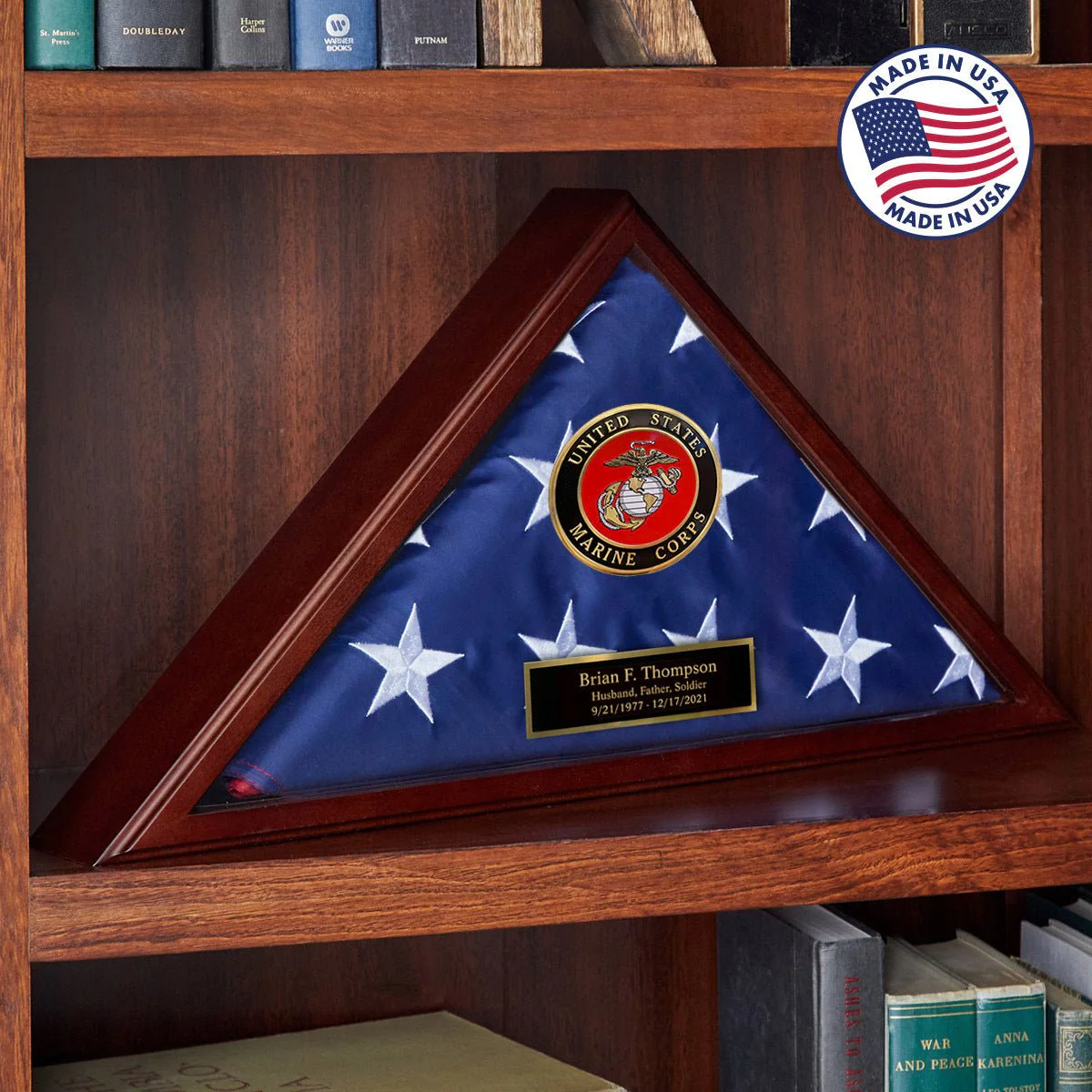Custom Cherry Flag Case US Marine Corps Gift - Made in USA - 5x9.5 ft Memorial Flags - Image 10