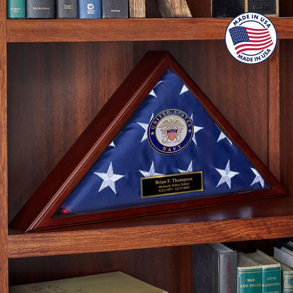 Custom Flag Case Navy Retirement Gift - Made in USA - 5x9.5 ft Memorial Flags - Image 10