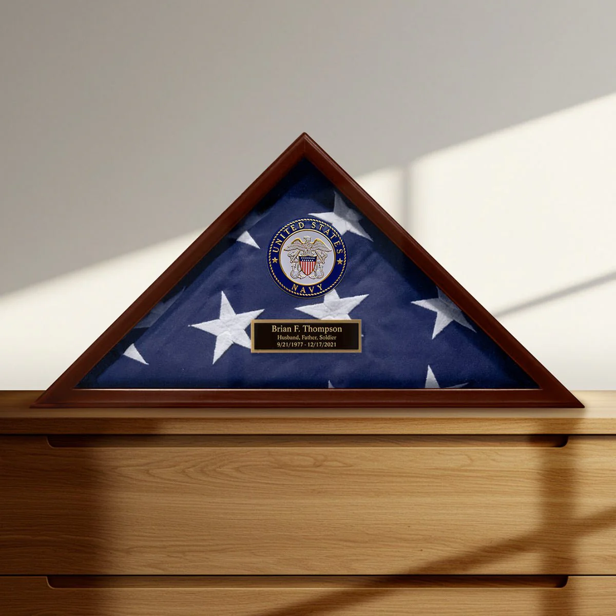 Custom Flag Case Navy Retirement Gift - Made in USA - 5x9.5 ft Memorial Flags - Image 6