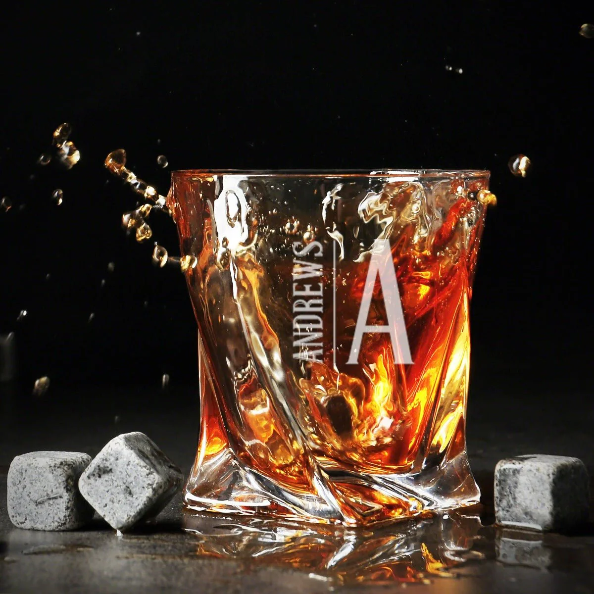 Custom Twist Whiskey Glasses with Box - Image 8