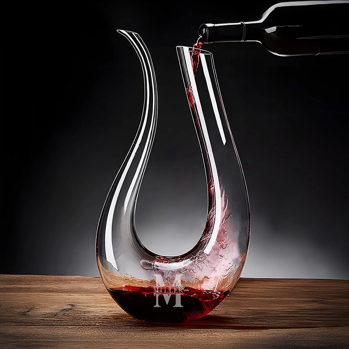 Dolcetto Custom Wine Carafe with Stemless Wine Glasses - Image 10