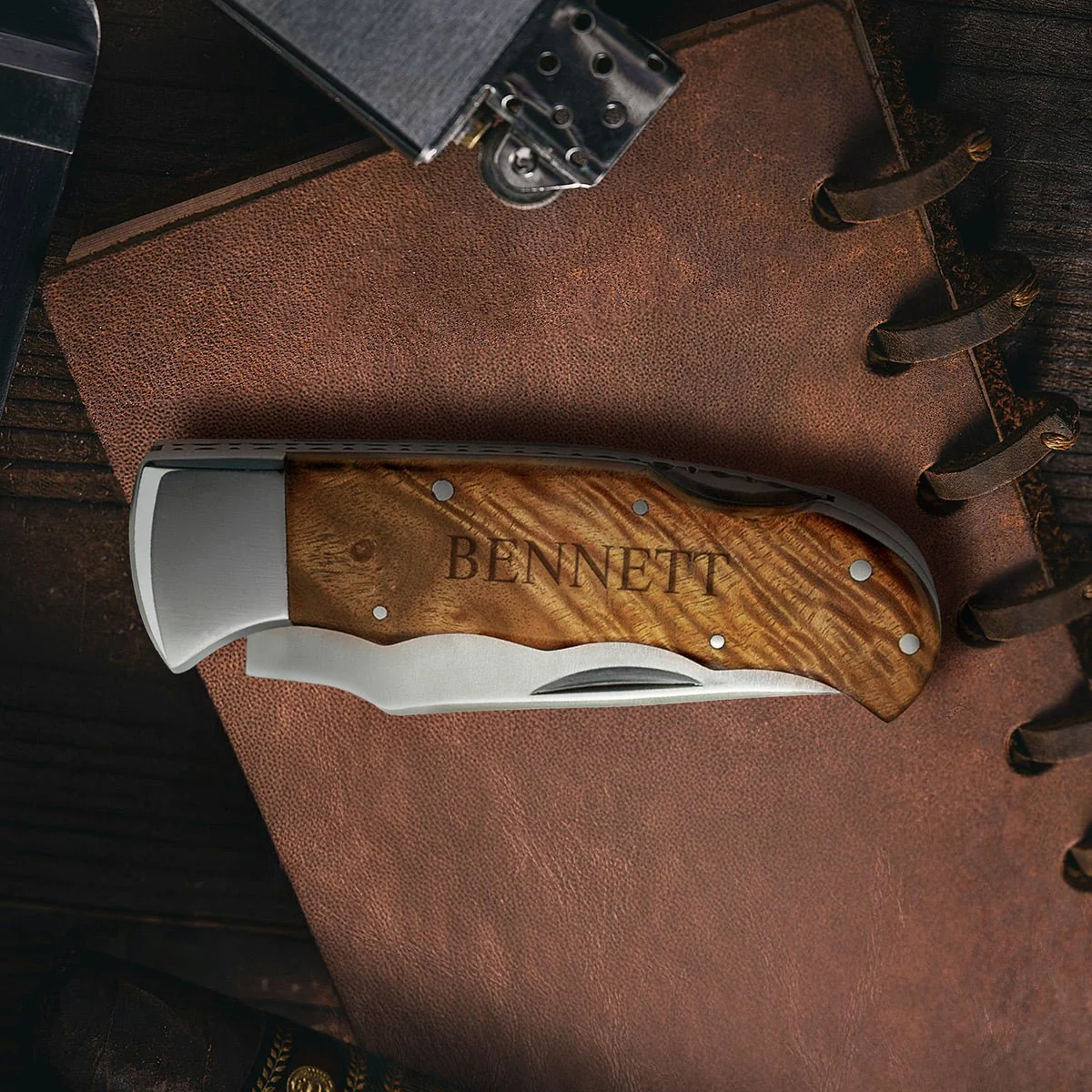 Gentlemans Knife with Engraved Gift Box - Image 5