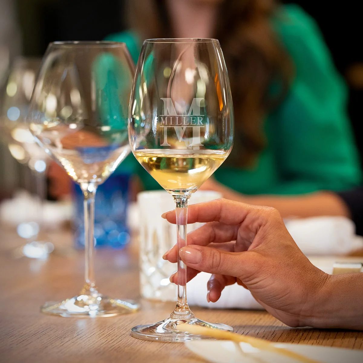 Engraved Riedel Wine Glass, White Wine - Set of 2 - Image 9