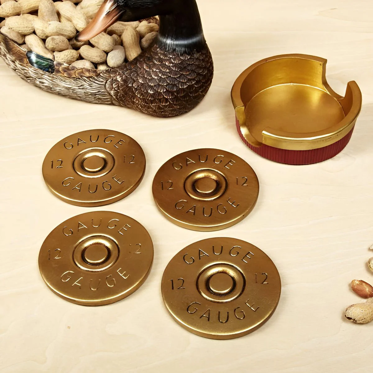 12 Gauge Shotgun Shell Coaster Set - Image 3