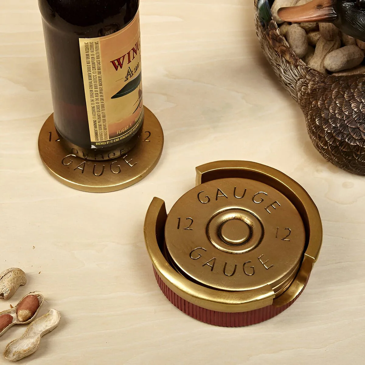 12 Gauge Shotgun Shell Coaster Set - Image 4