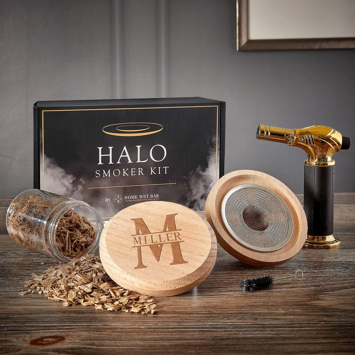 Halo Engraved Cocktail Smoker Kit 5pc with Torch - Image 5