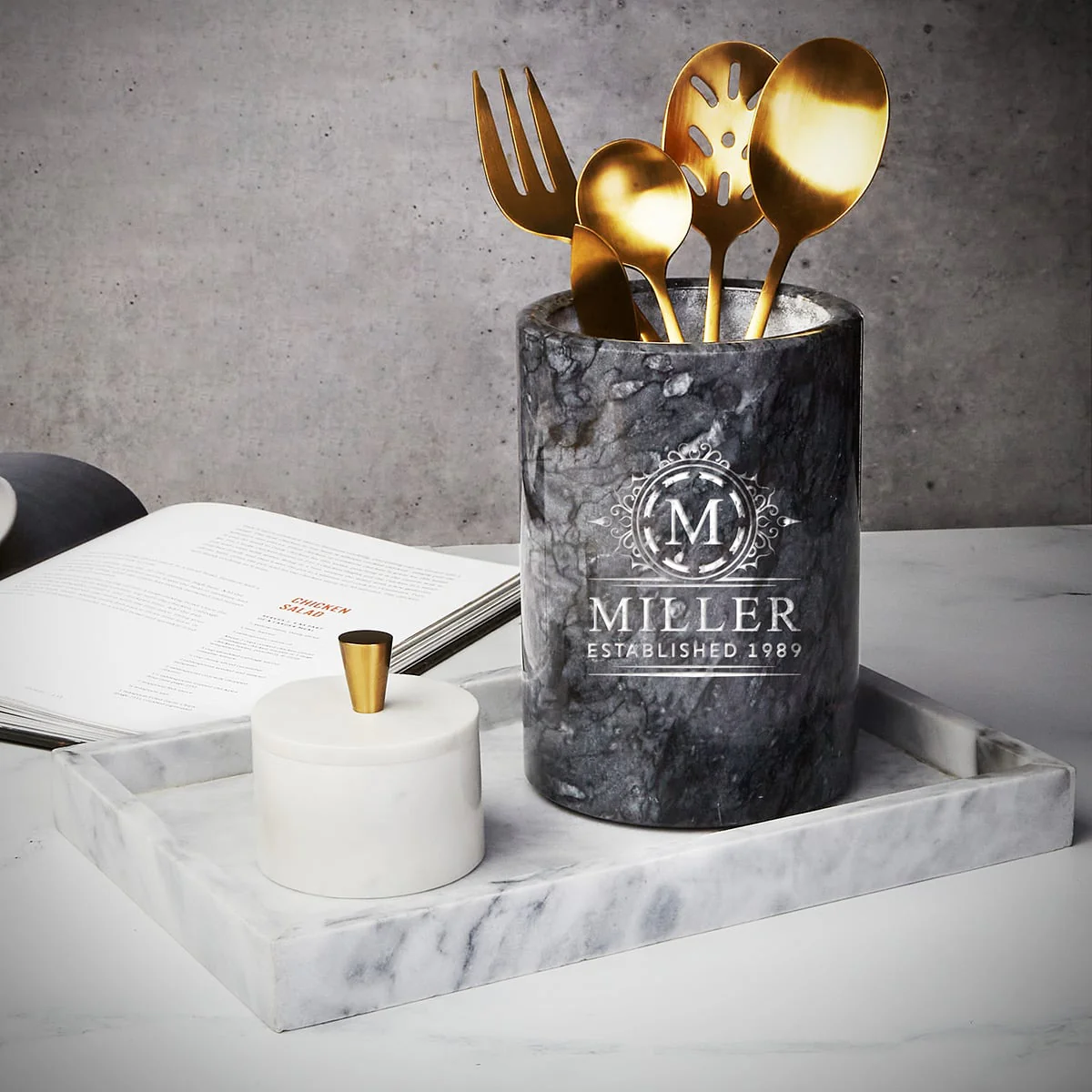 Customized Black Marble Wine Chiller - Image 8