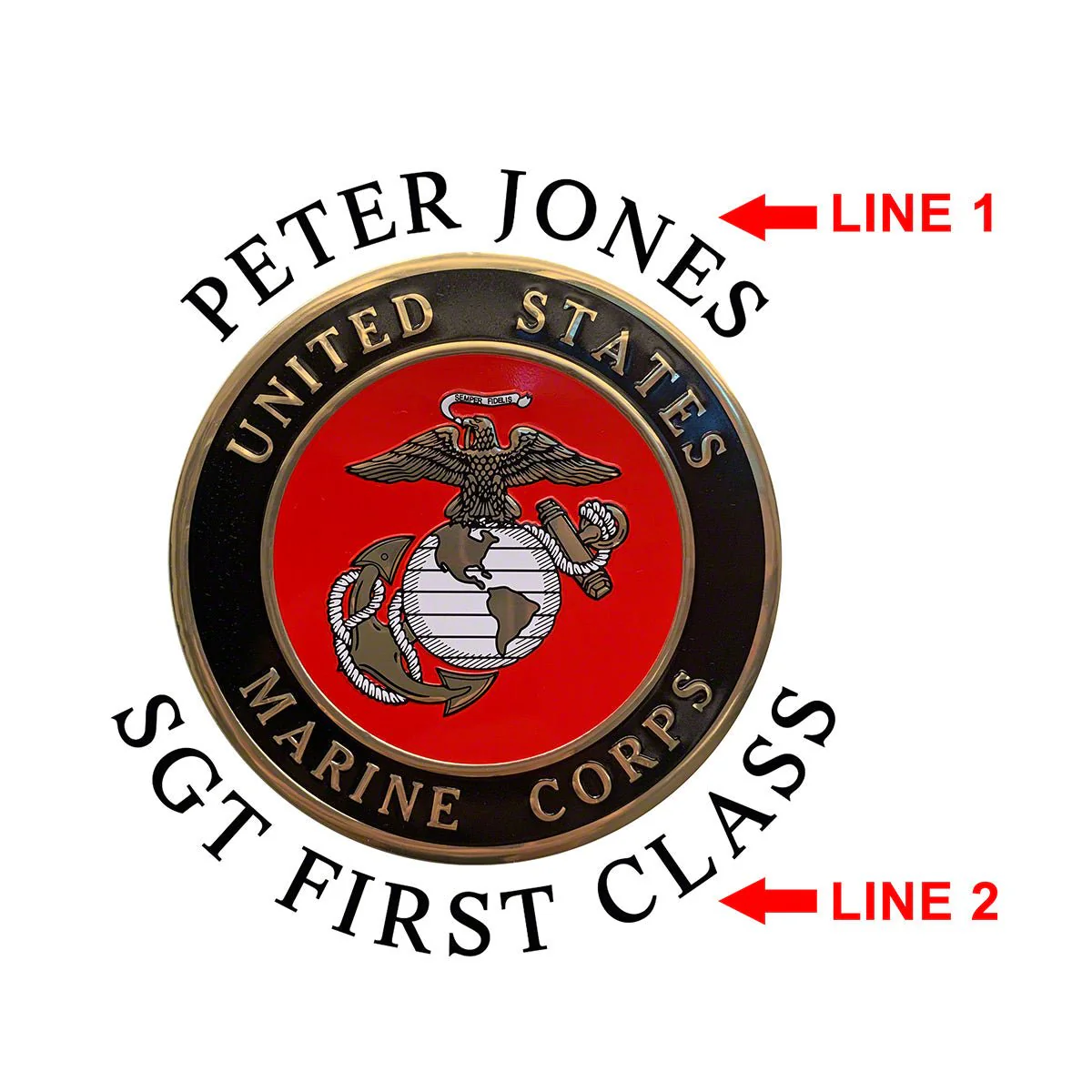 Marine Retirement Gift Personalized Argos Whiskey Decanter Set - Image 8