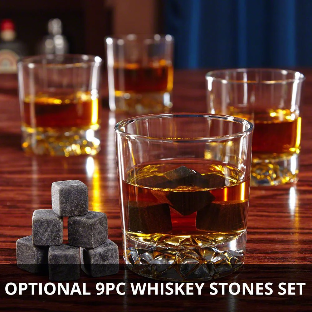 Personalized Decanter Set with Glacier Whiskey Glasses - Handcrafted Wood Gift Box - Image 12