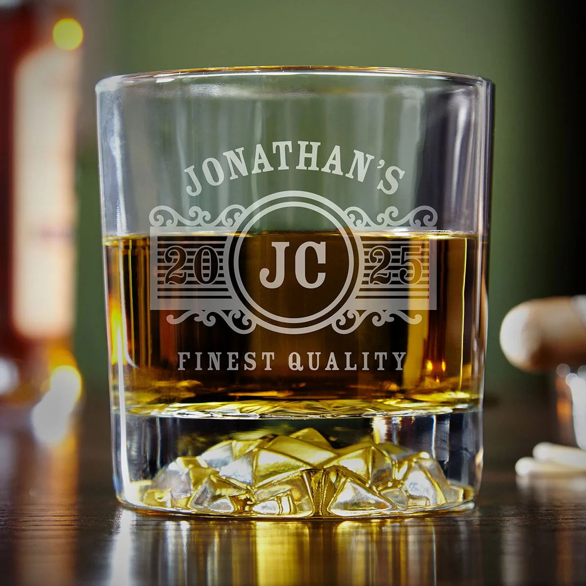 Personalized Decanter Set with Glacier Whiskey Glasses - Handcrafted Wood Gift Box - Image 8