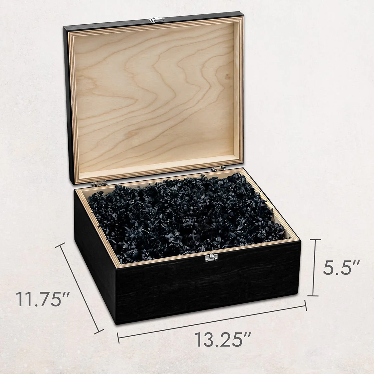 Black Personalized Memory Keepsake Box - Wooden - Image 7