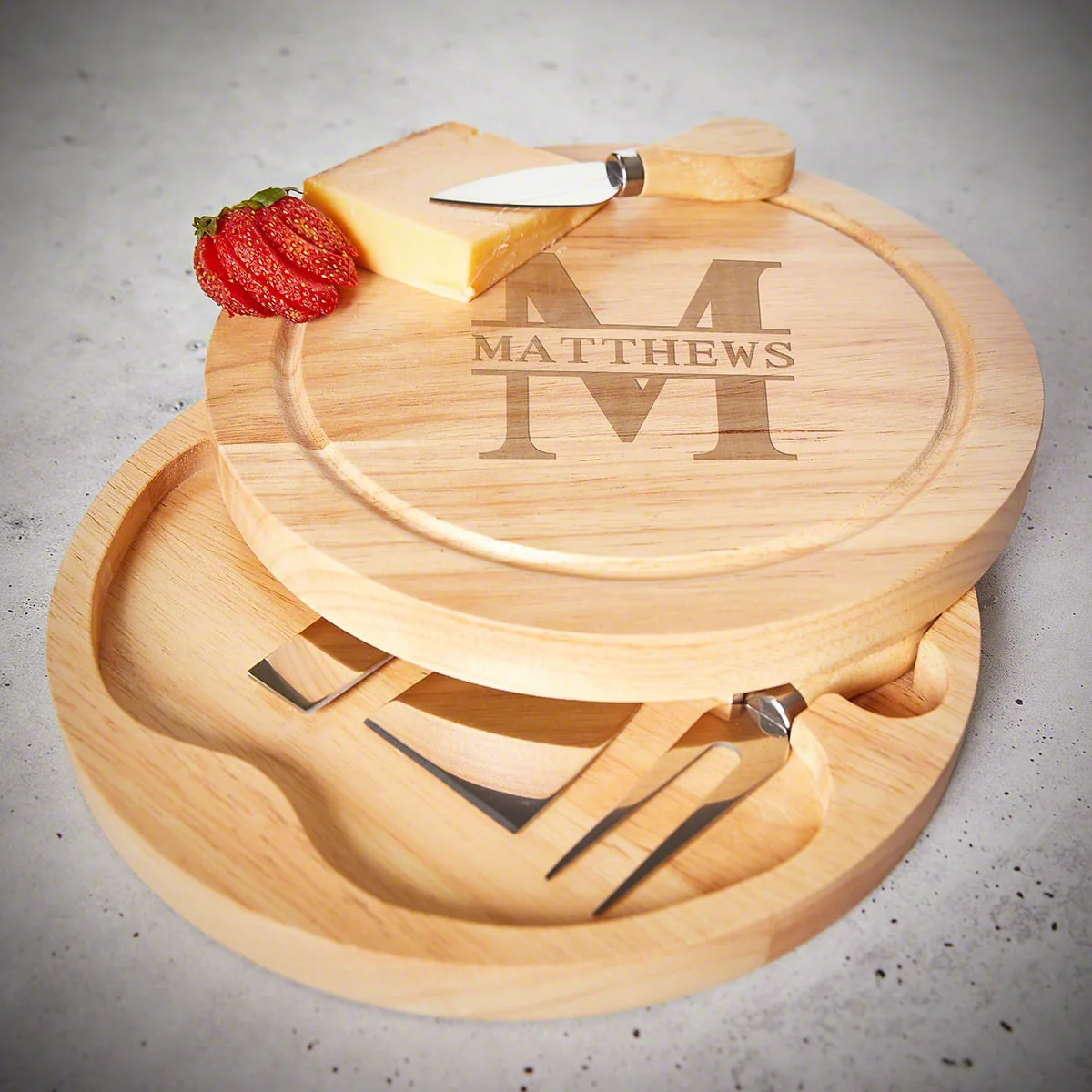 Engraved Swivel Cheese Board Set - Image 6