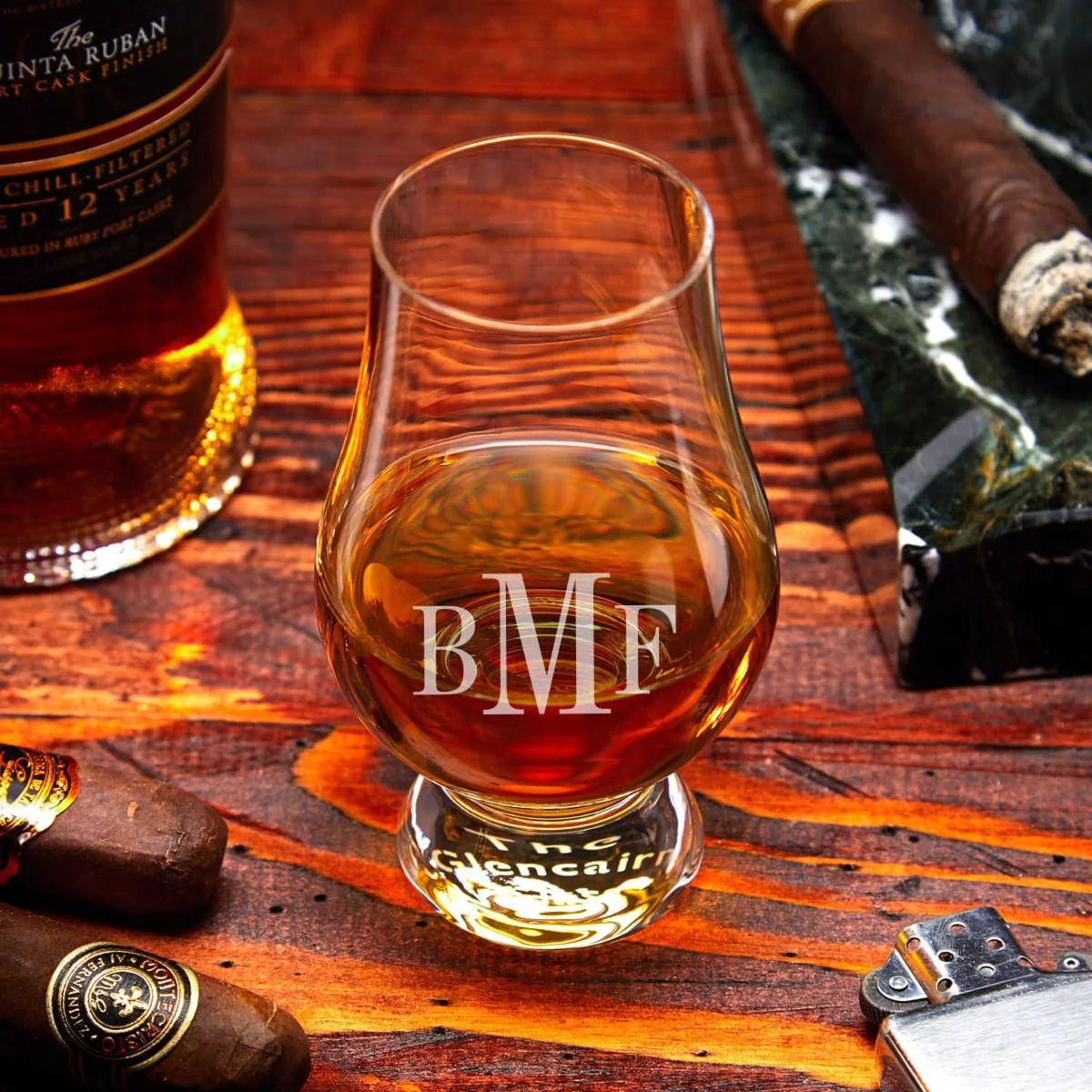 Personalized Glencairn Whiskey Gift Set with Box - Image 6