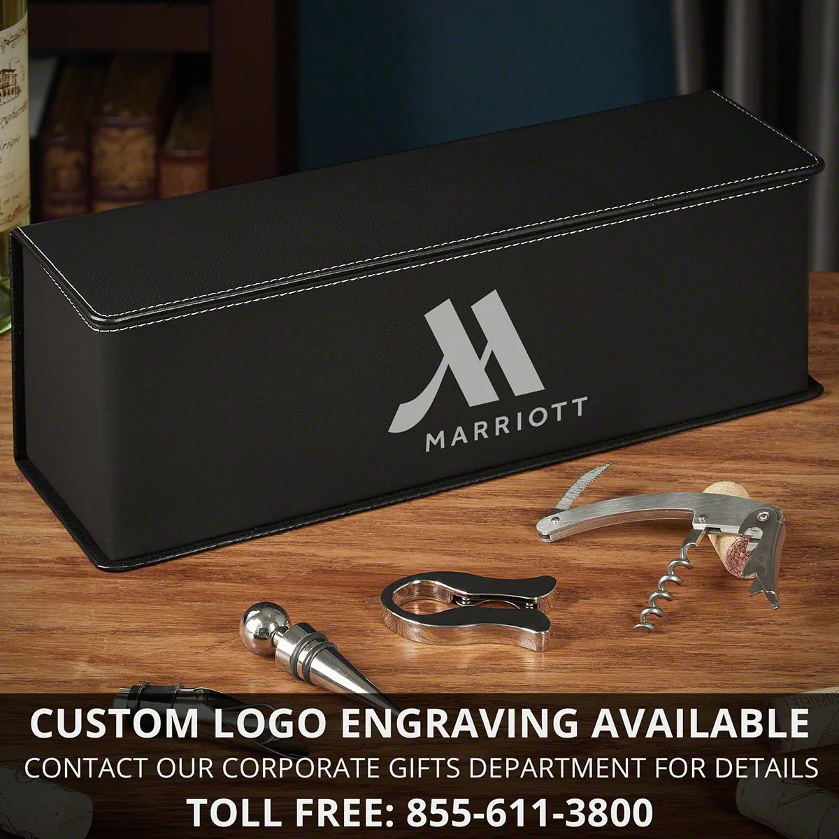 Personalized Leather Wine Gift Box - Image 8