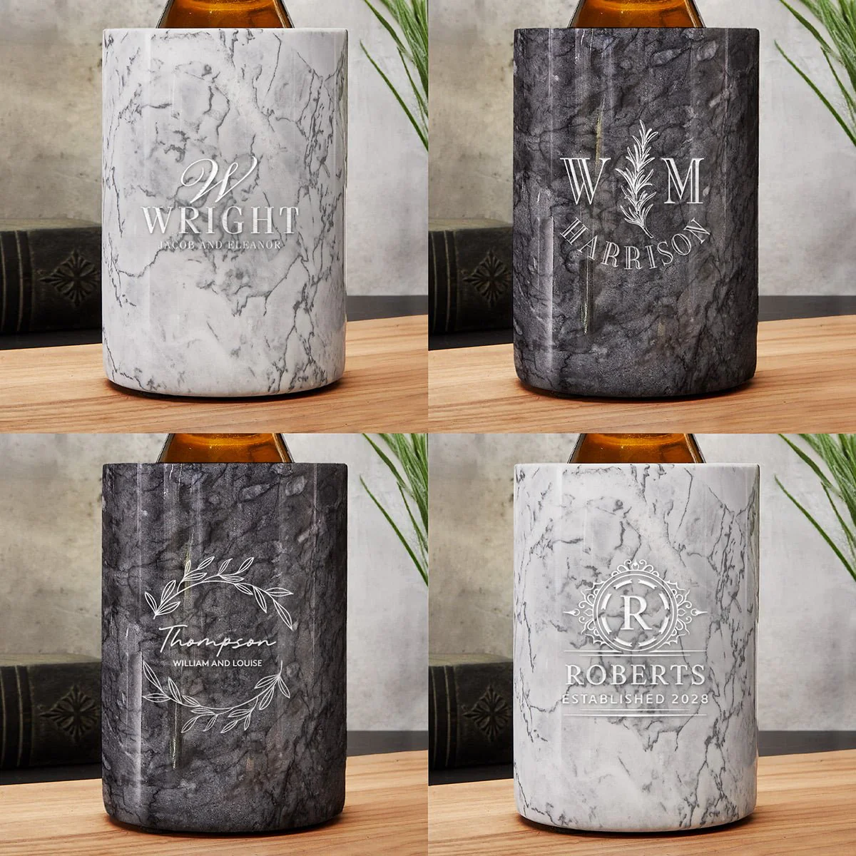 Personalized Marble Wine Chiller - Image 5