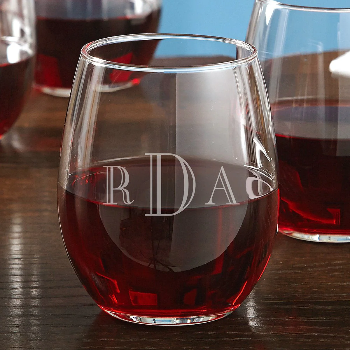 Engraved Stemless Wine Glasses - Image 10