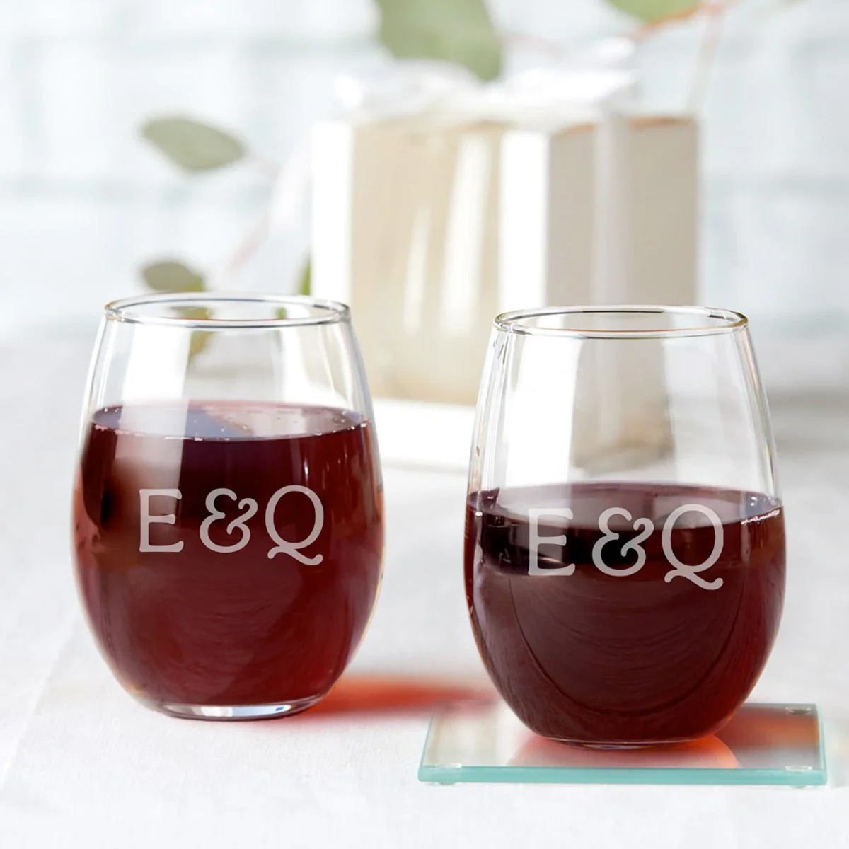 Engraved Stemless Wine Glasses - Image 5
