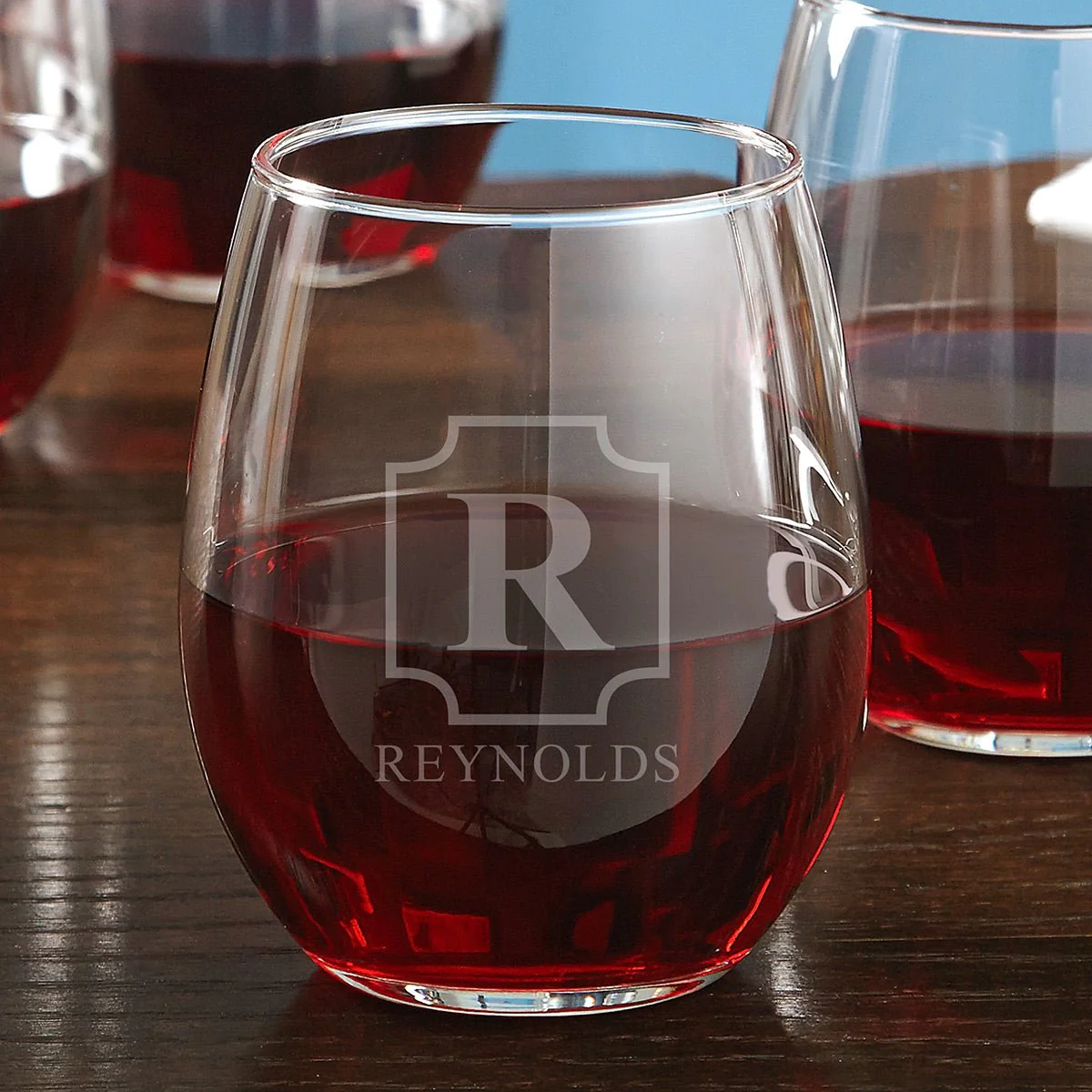 Engraved Stemless Wine Glasses - Image 6