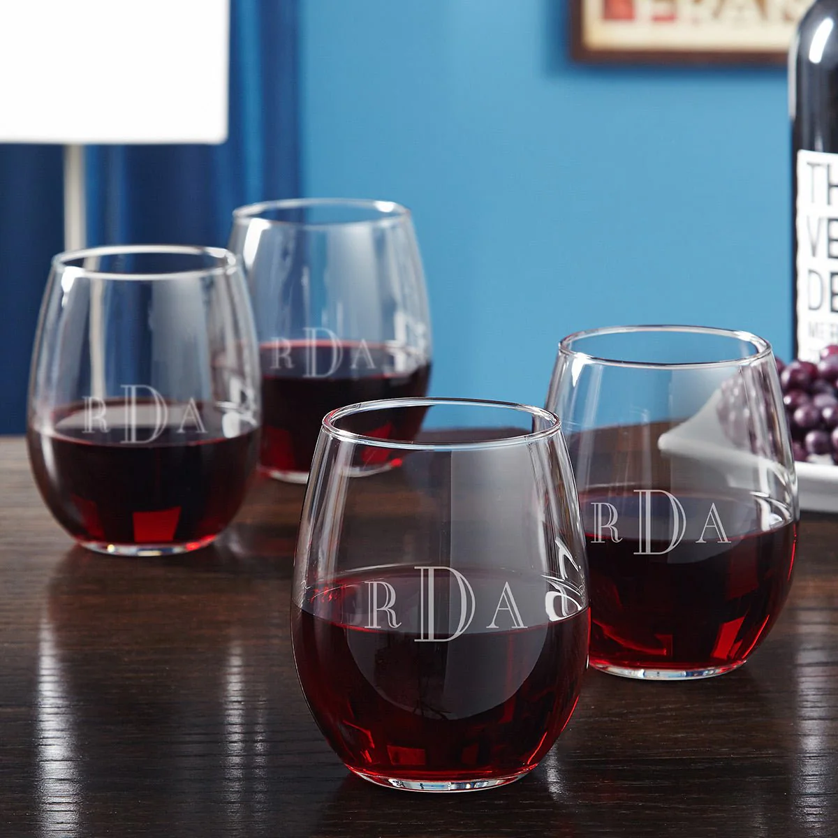 Engraved Stemless Wine Glasses - Image 8