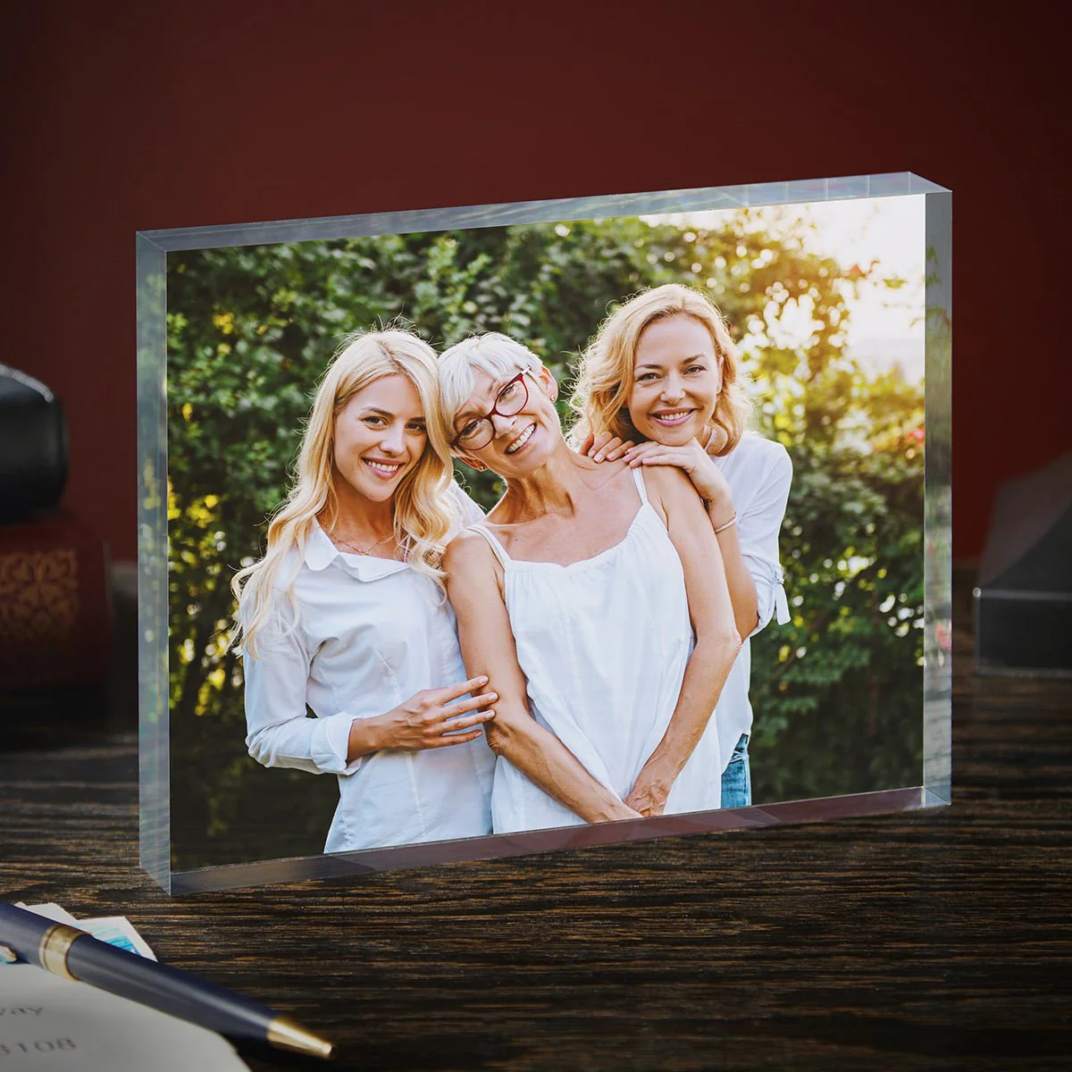 Personalized Acrylic Photo Block for Mom – Custom Picture Print, 1-Inch Thick - Image 4