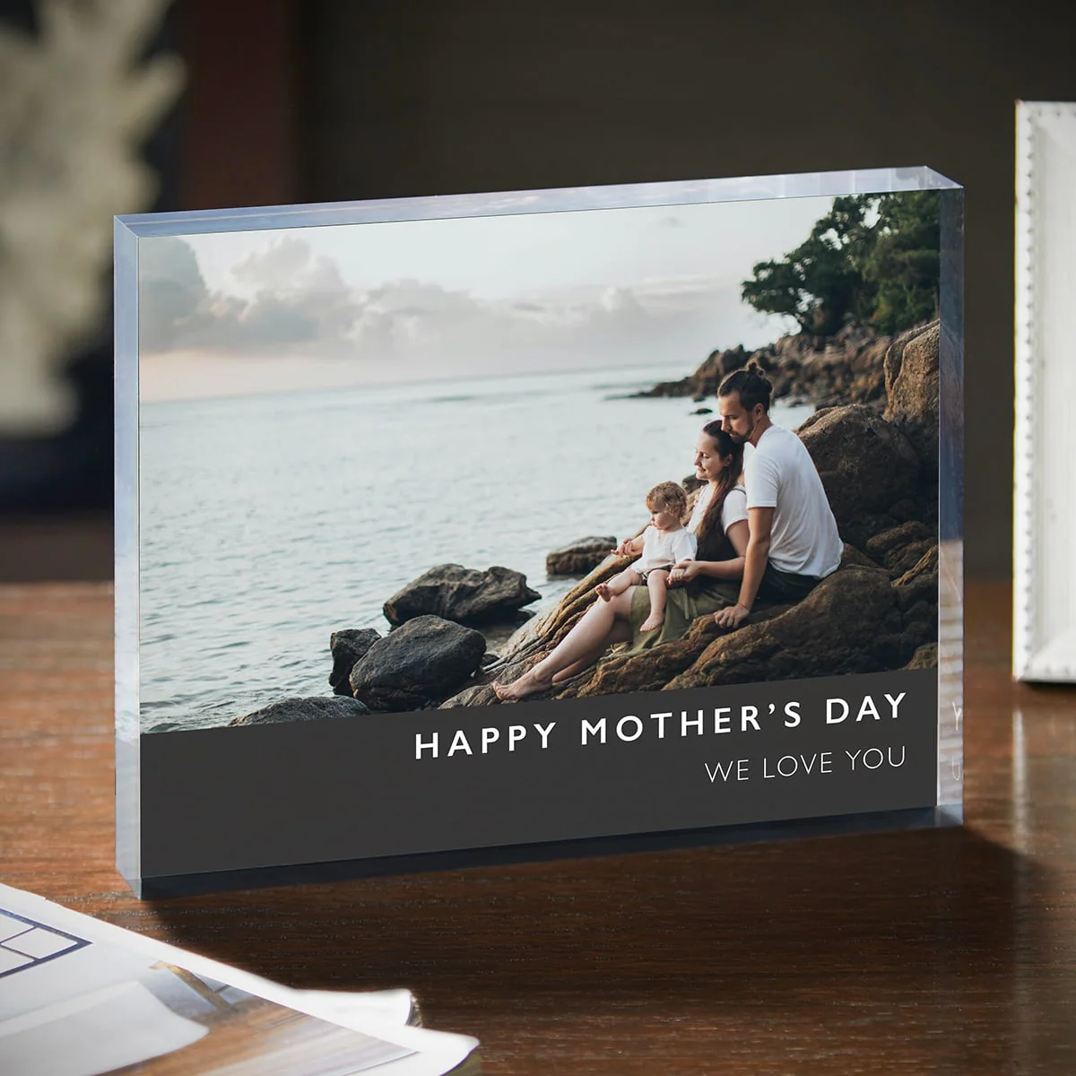 Personalized Acrylic Photo Block for Mom – Custom Picture Print, 1-Inch Thick - Image 6
