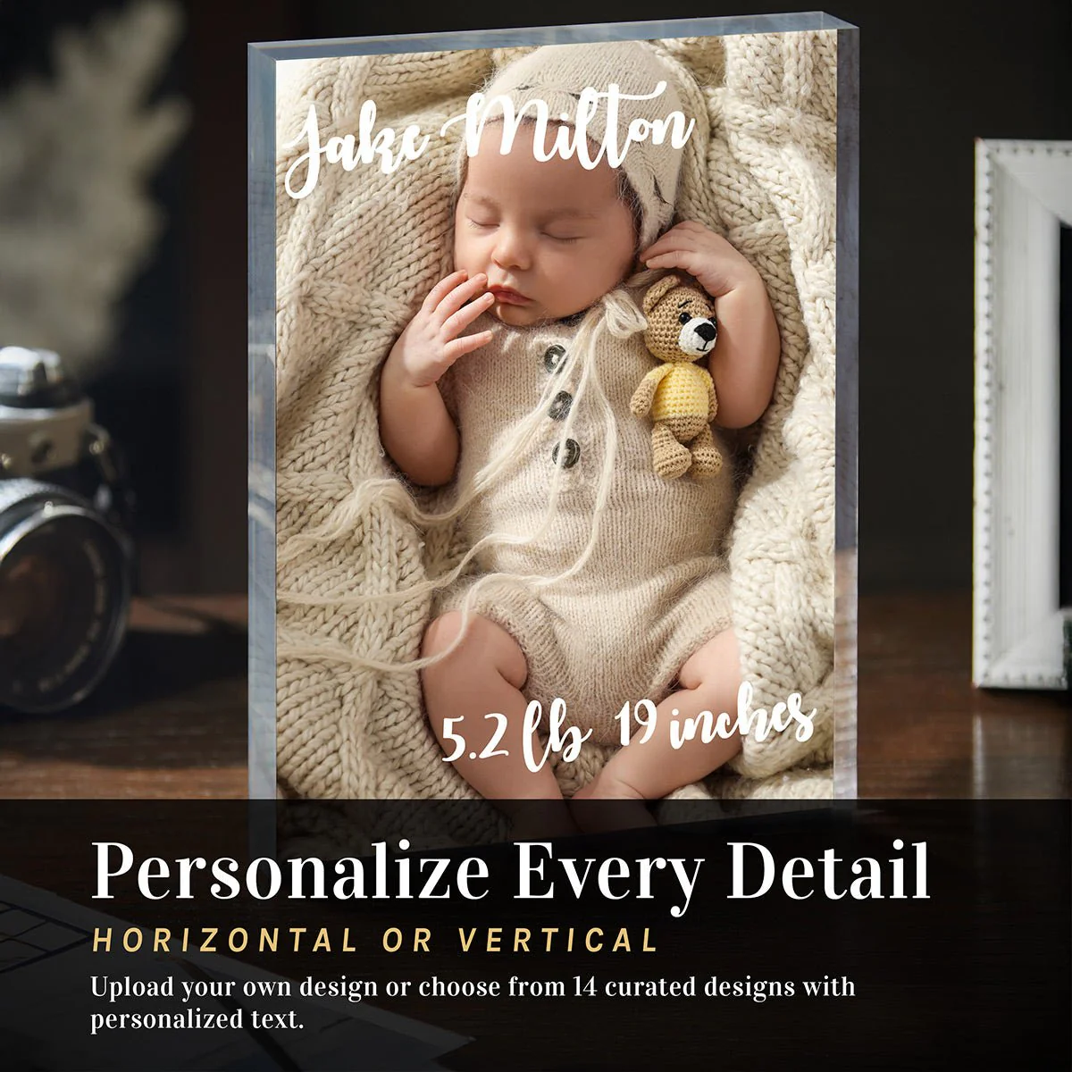 Personalized Baby Acrylic Photo Block – Custom Picture Print, 1-Inch Thick - Image 5