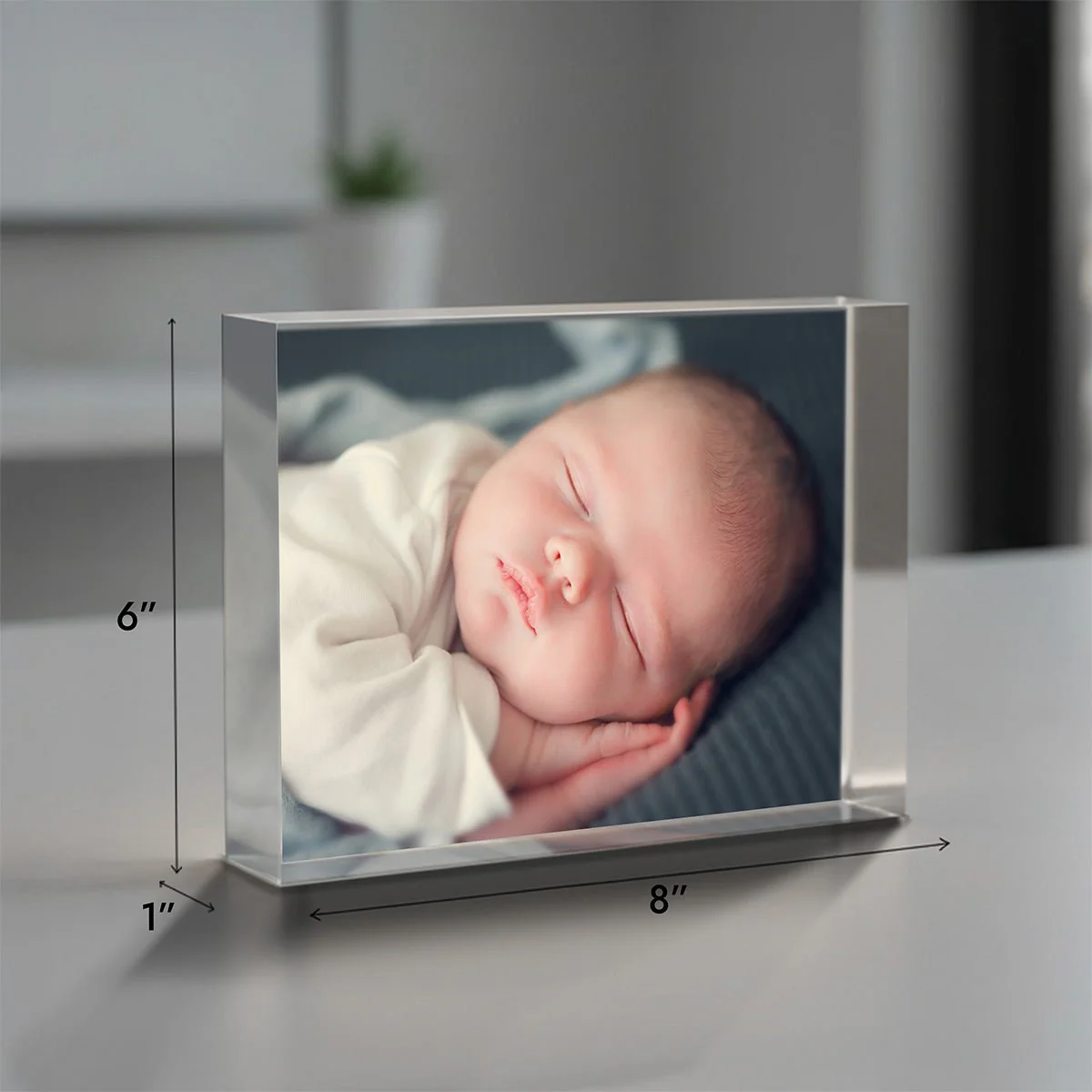 Personalized Baby Acrylic Photo Block – Custom Picture Print, 1-Inch Thick - Image 6