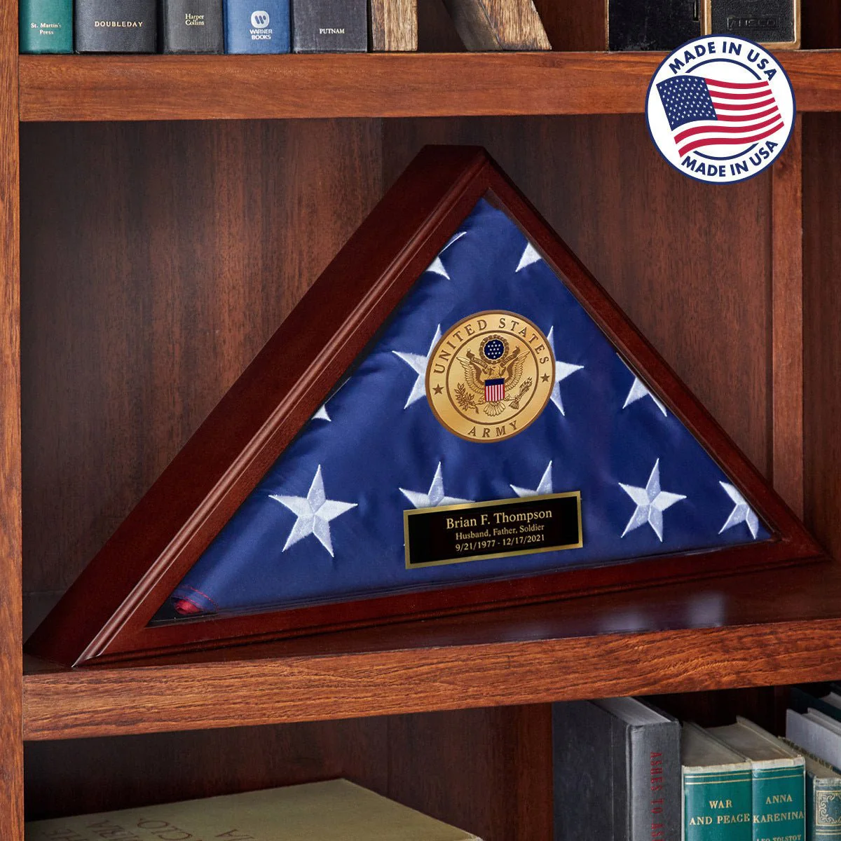 Personalized Cherry Flag Case Gift for Army Soldier - Made in USA - 5x9.5 ft Memorial Flags - Image 11